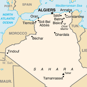 Map of Algeria