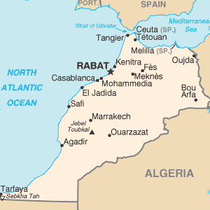 Map of Morocco