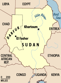 Map of Sudan