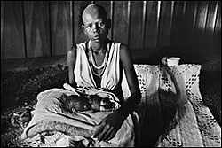 Sudanese woman with child